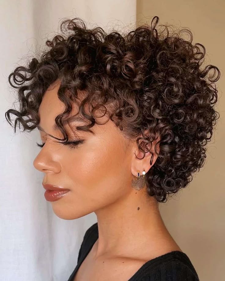 curly bixie haircut