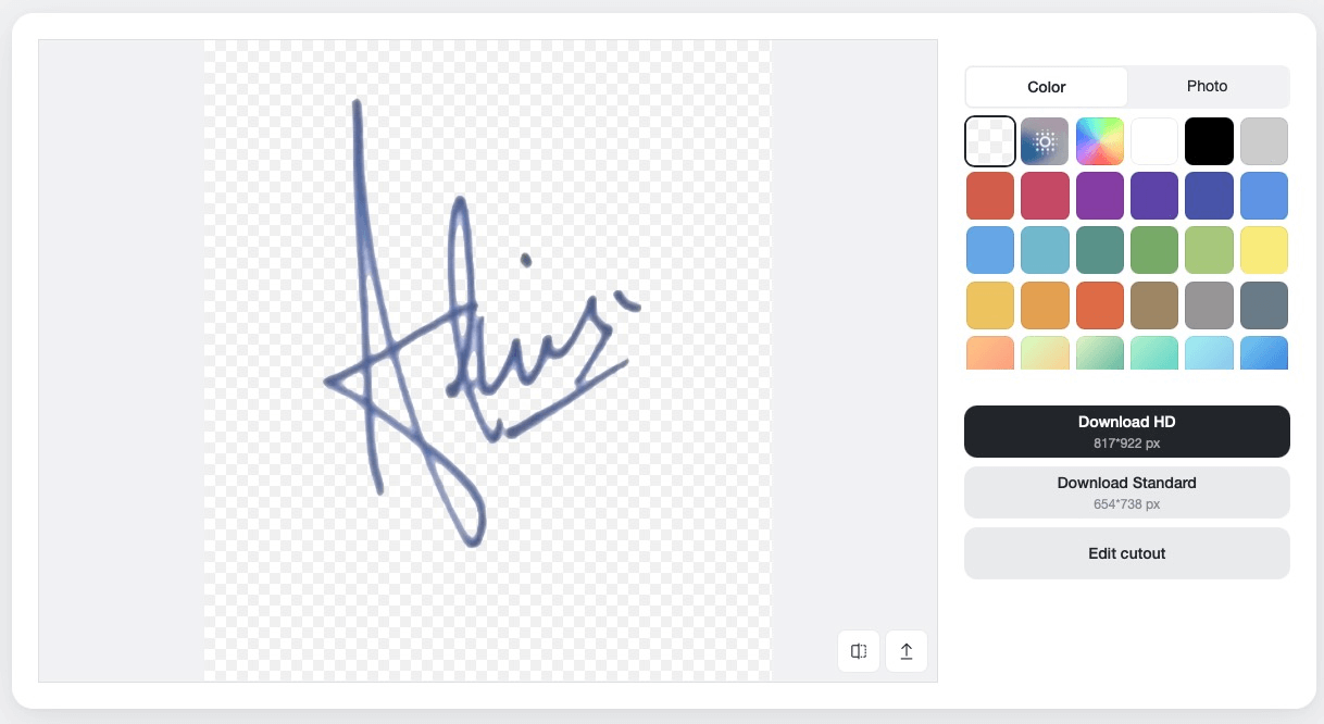Save transparent images or easily customize backgrounds and enhancements after automatic removal.