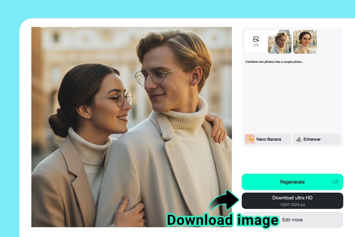 Step 3. Generate the couple photo