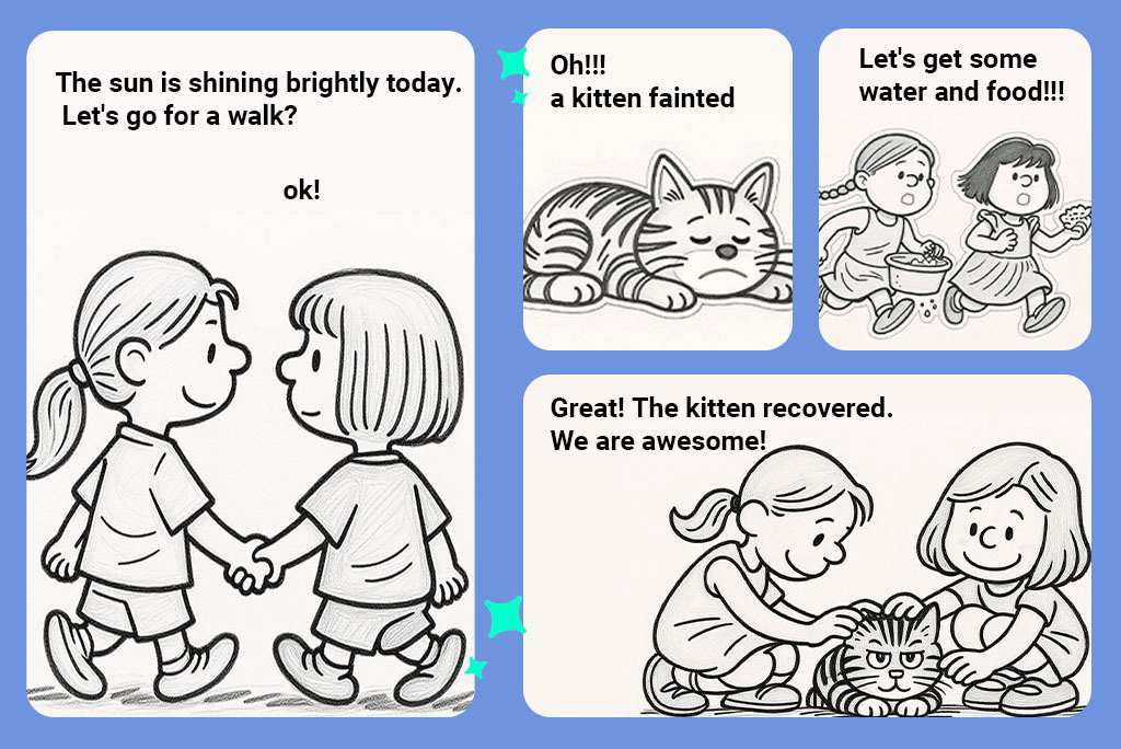 Create Your Own Snoopy-Style Line Art Comic