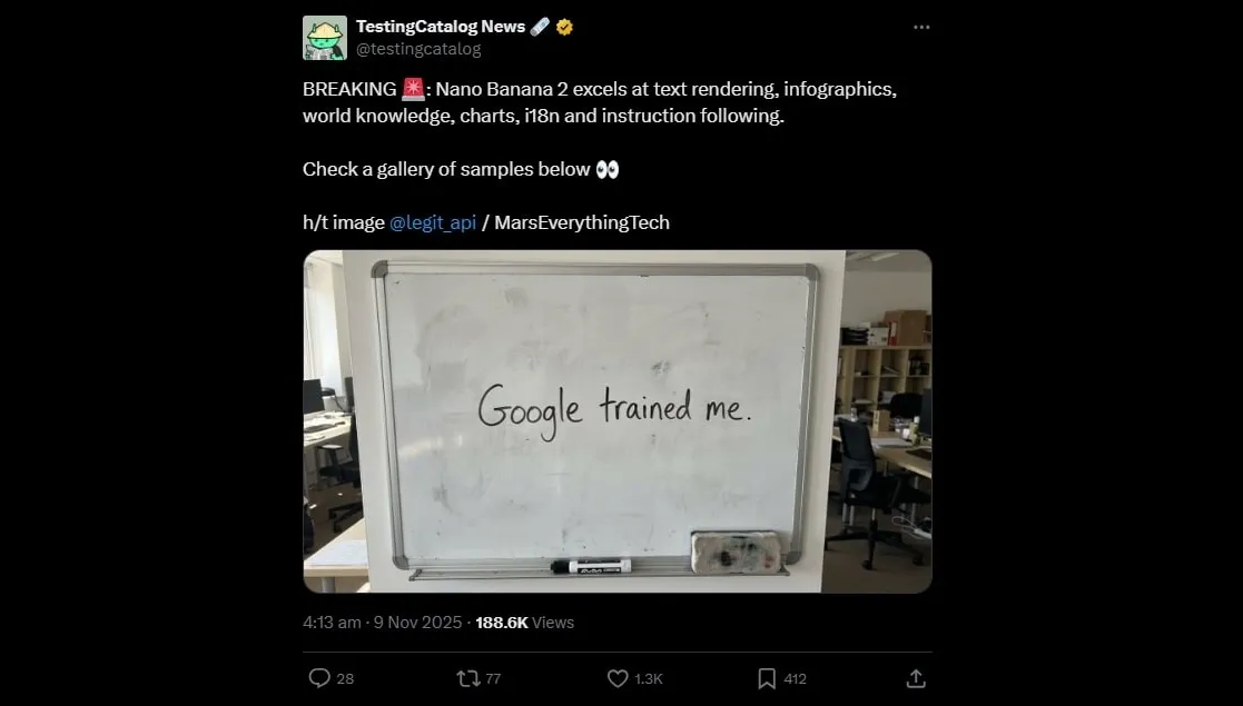Text rendering on Nano Banana Showcase of clear, readable typography generated by Nano Banana Pro.