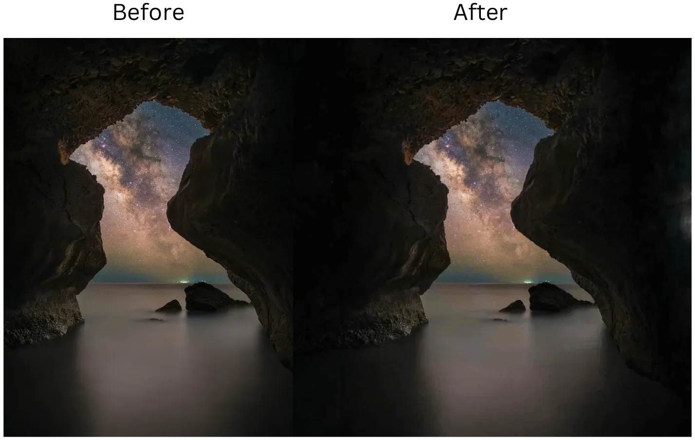 application of insMind AI Image Expander to portrait and landscape images outpainting