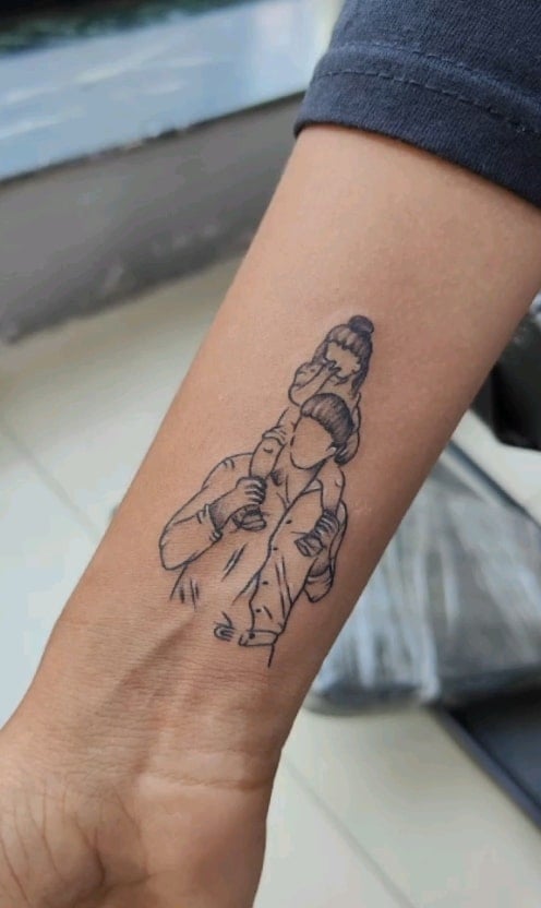 Father And Daughter Tattoo Inspiration