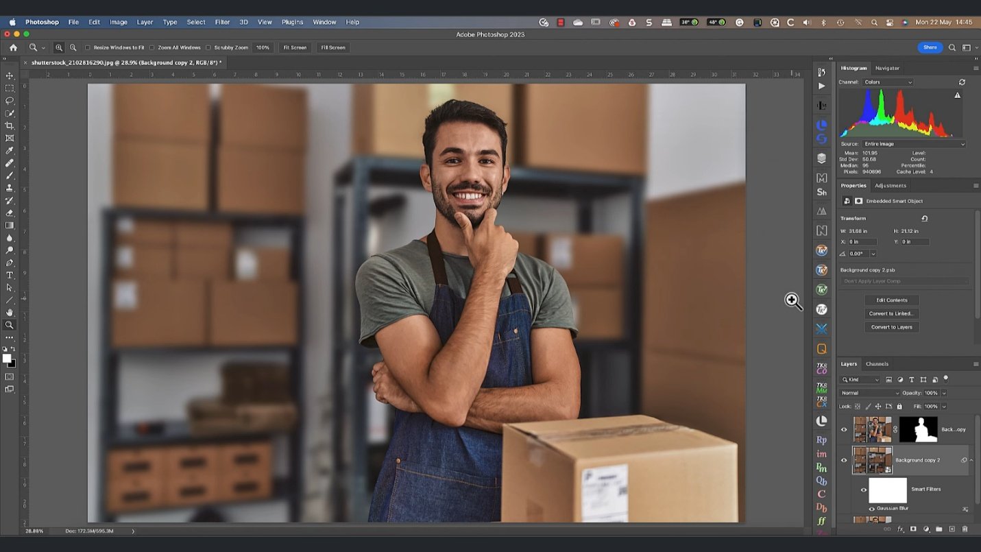 Blur a Background in Photoshop