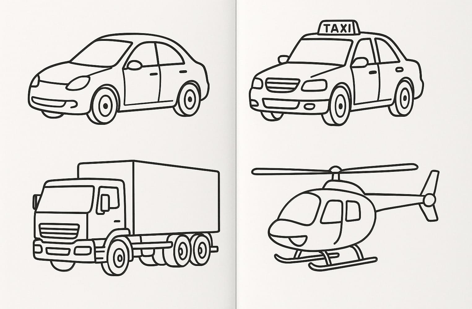 Motor Vehicles Coloring Pages