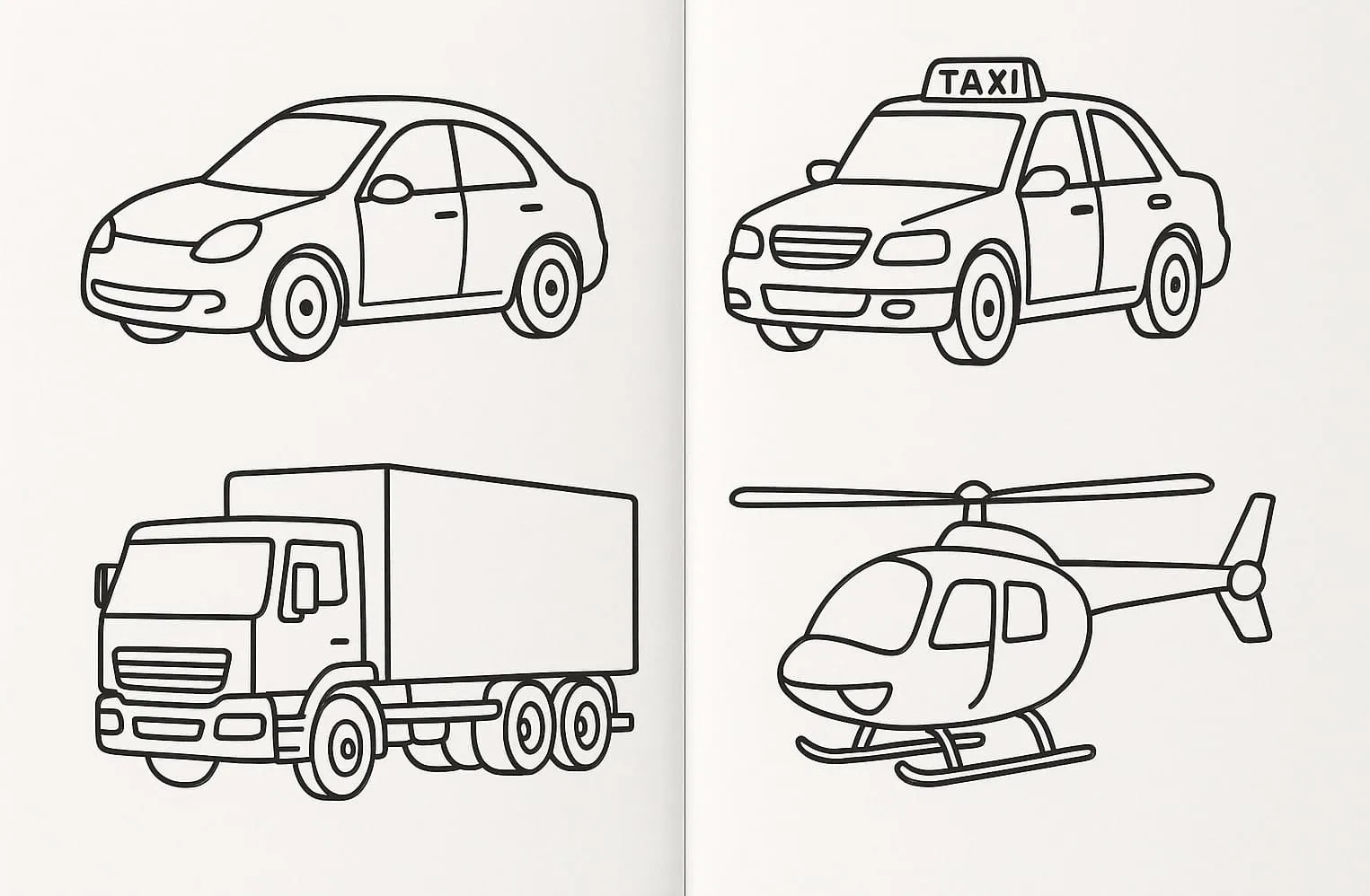 Motor Vehicles Coloring Pages