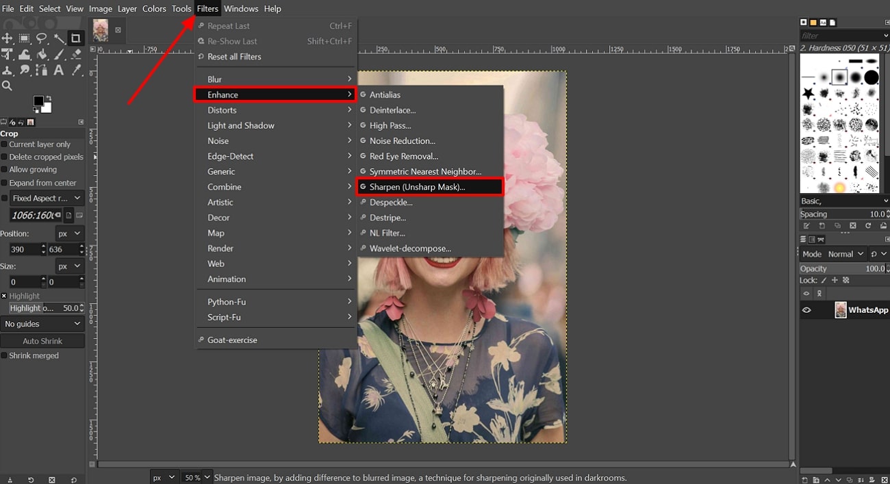 Access sharpen settings gimp - How to Sharpen an Image 