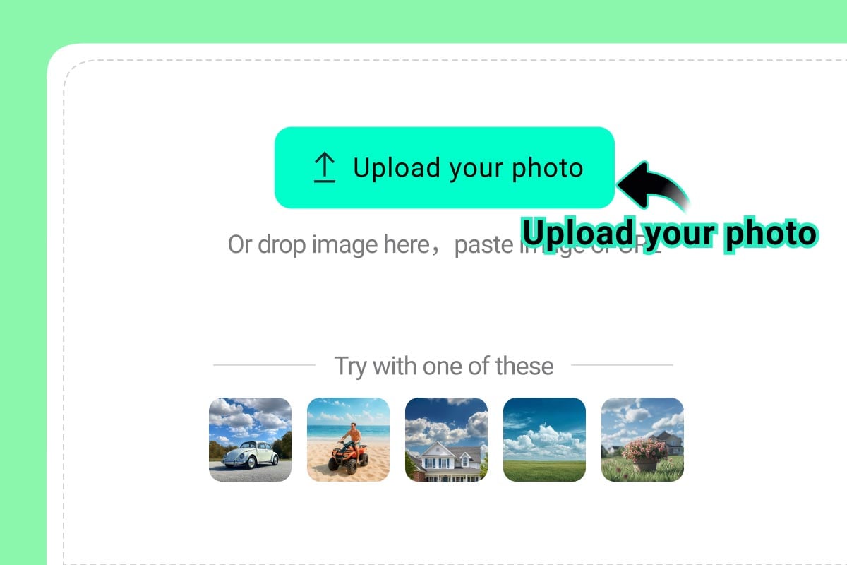 Step 1: Upload your photo