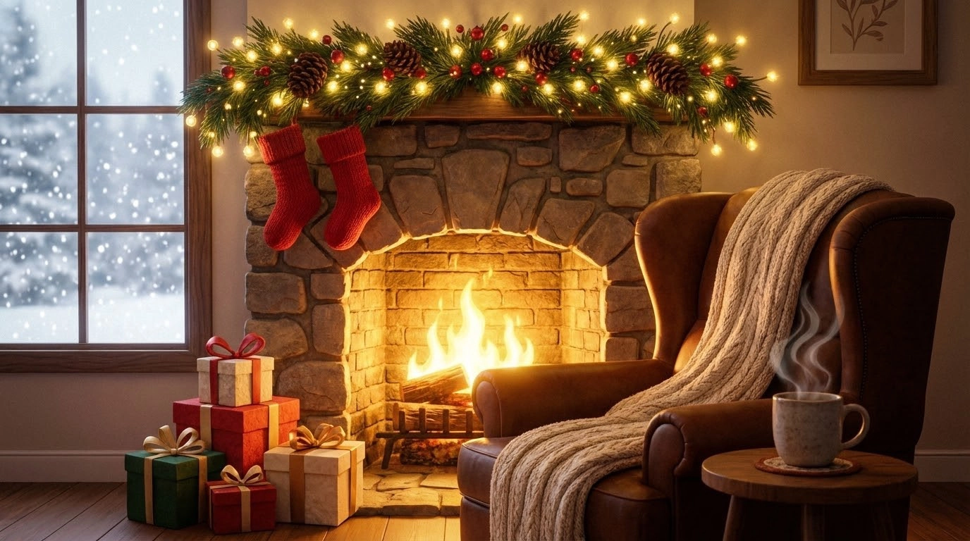 An example of Cozy Winter Christmas Card created by insMind