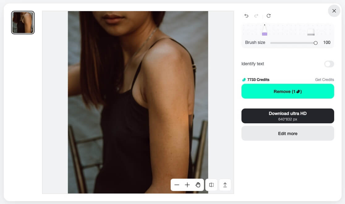 Easily save your edited image and share it on social media instantly.
