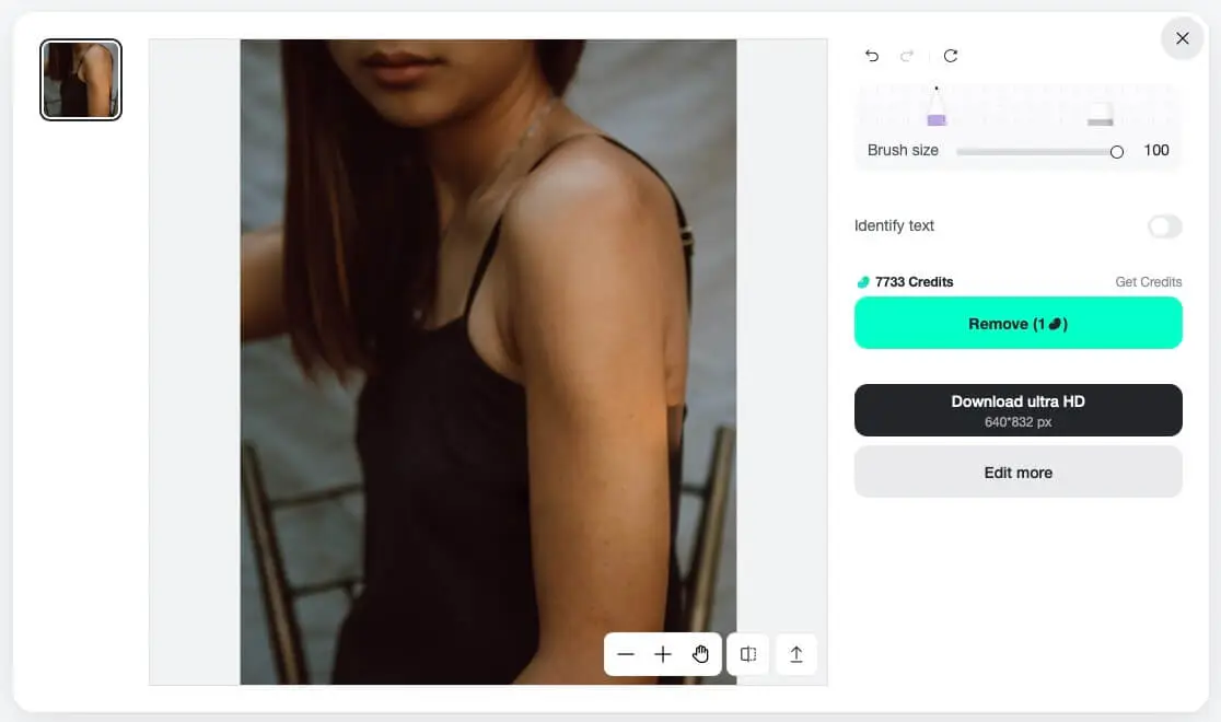 Easily save your edited image and share it on social media instantly.