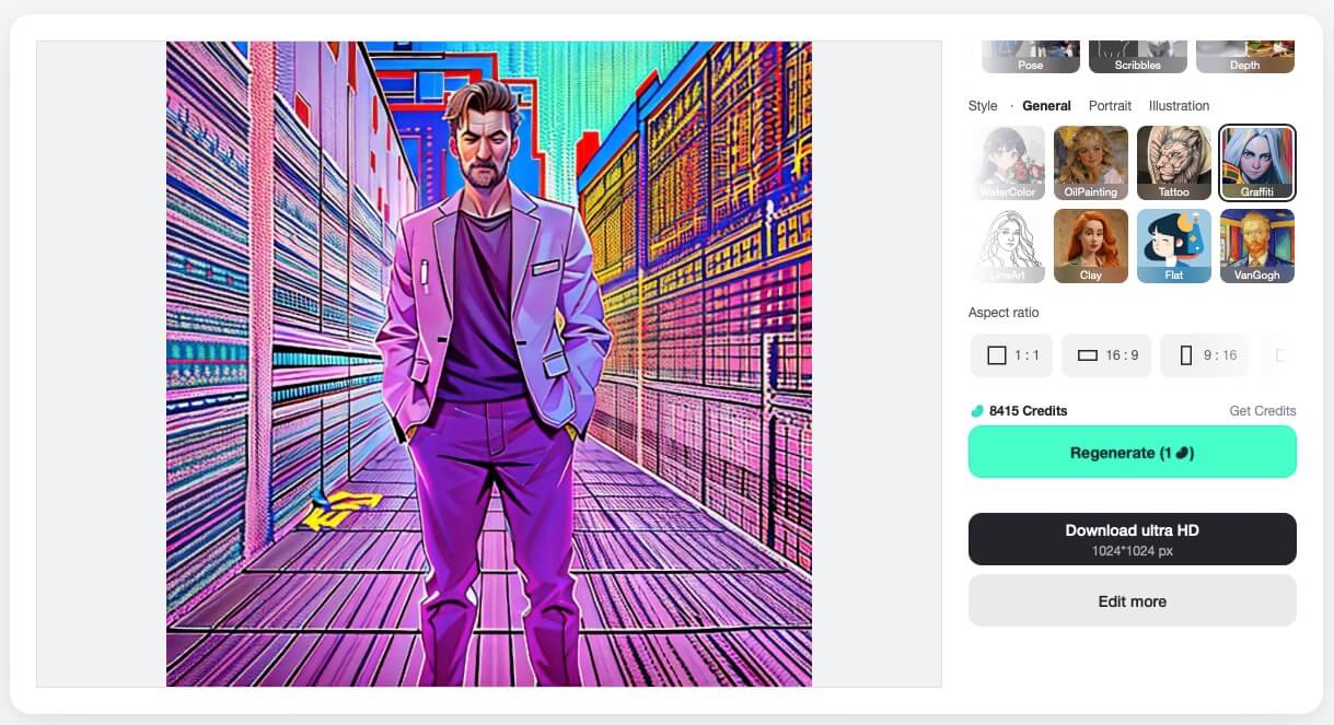 Create graffiti art and save it instantly to your device.