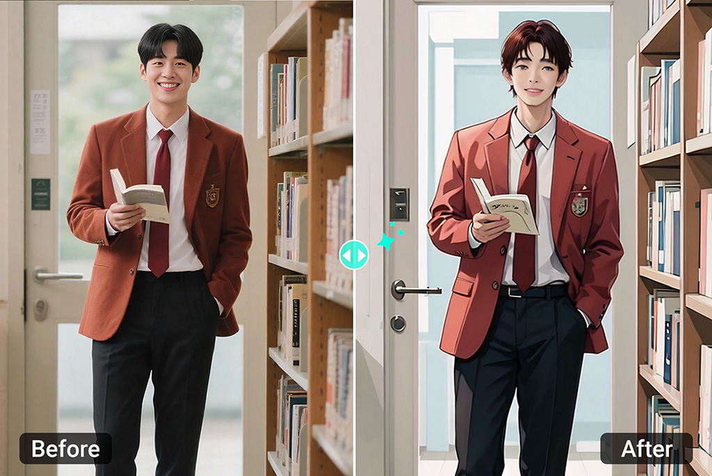 AI Webtoon Filter: Turn Photo to Webtoon Anime Character Online Free