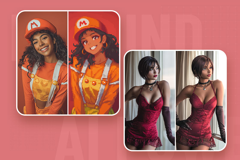 Pixel Art & PS2 Character Filters—Retro Gaming Nostalgia