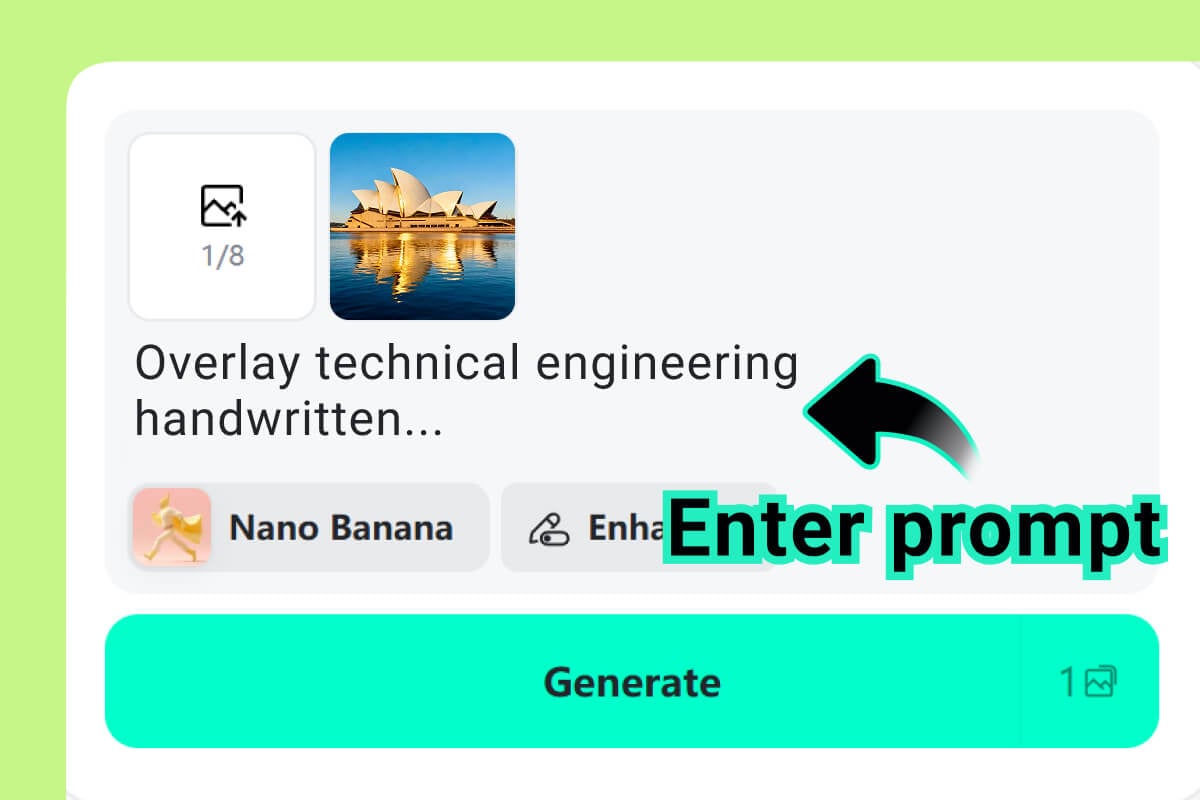 步驟 2. 輸入您的提示或上傳您的照片