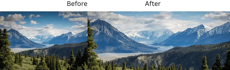 Resize photos for Facebook ads and covers while keeping key content focused.