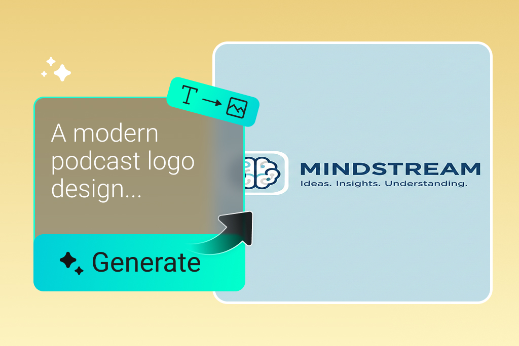 Generate a Podcast Logo Instantly with AI Text Prompts