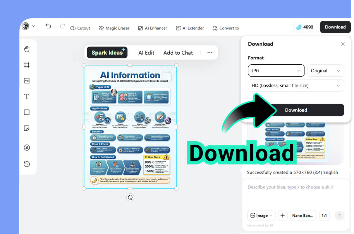Step 4. Download the Infographic