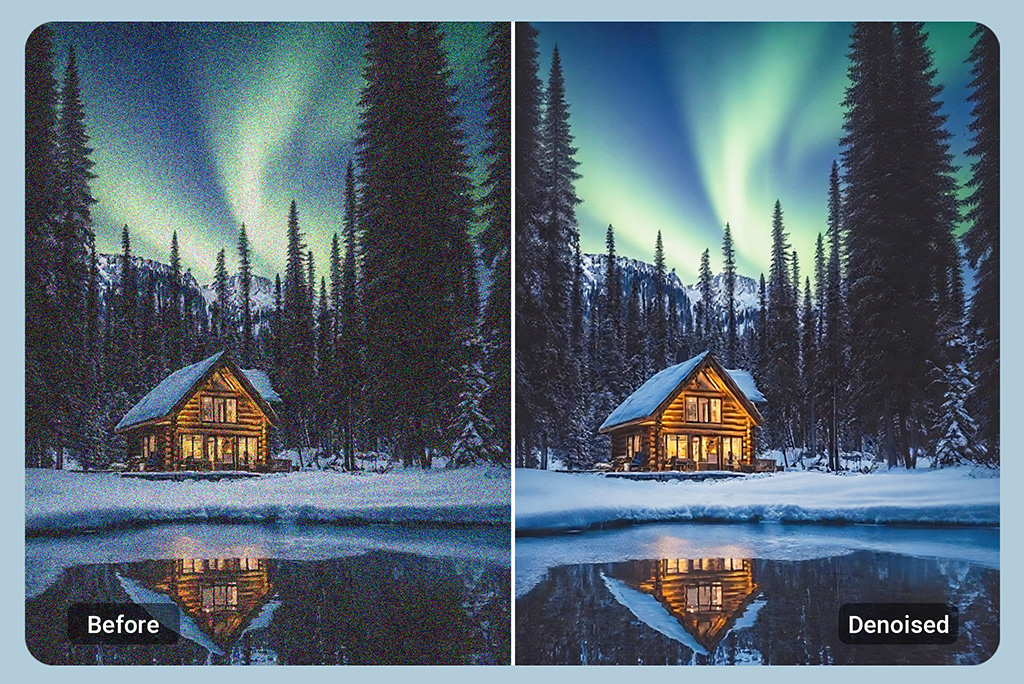 Remove Noise from Photos Taken During Night or Low Light
