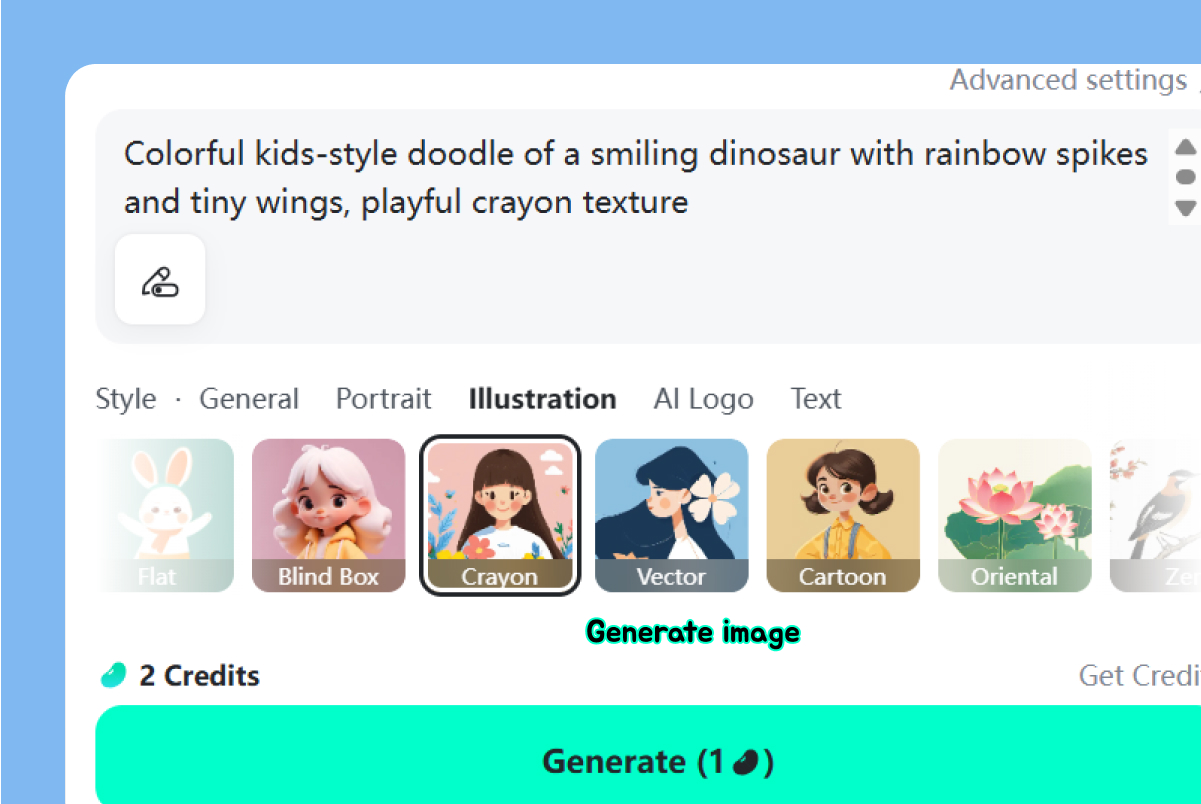 Step 3: Click "Generate"