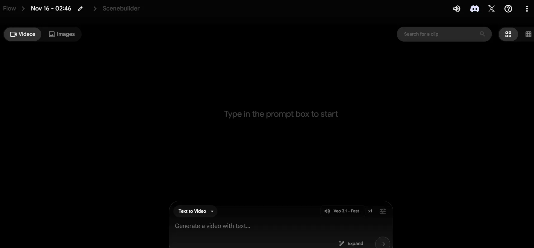 Check out the Google Veo interface for AI-driven video creation.