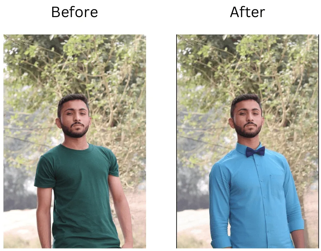 Quickly prototype fashion styles digitally by effortlessly swapping outfits with AI tools.