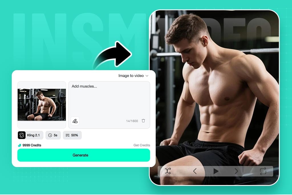 Customize AI Muscle Growth Animations and Bodybuilding Poses