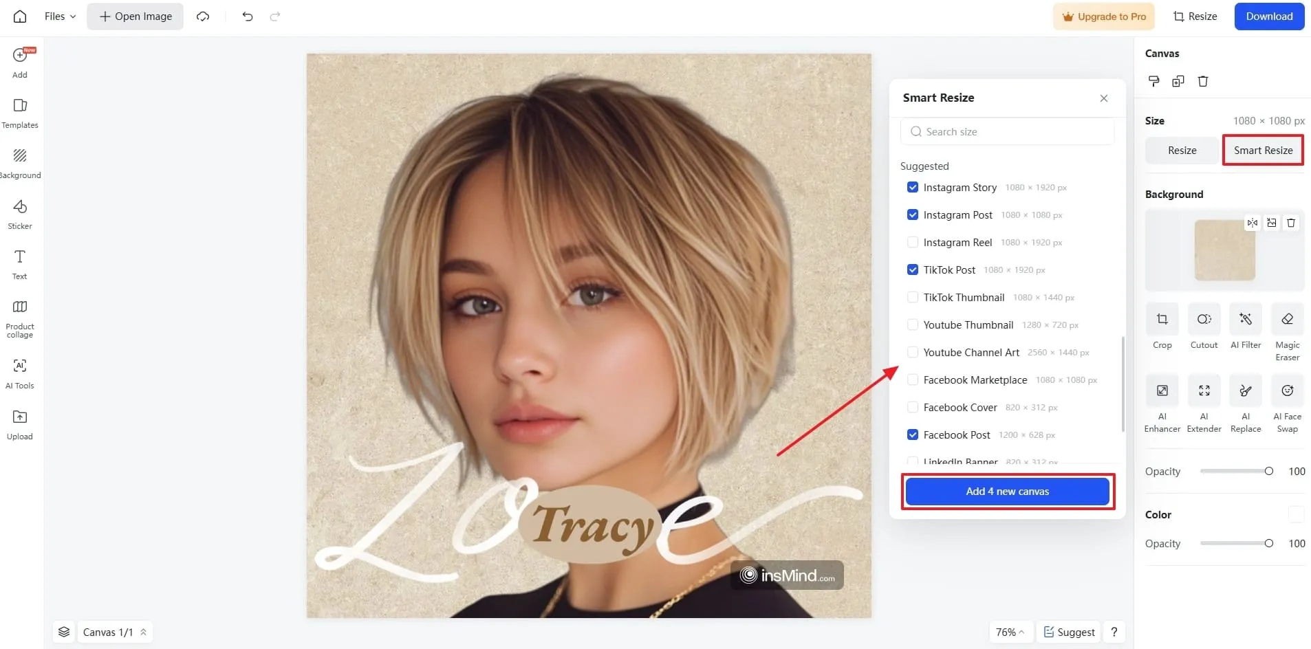Resize Profile For Different Platforms