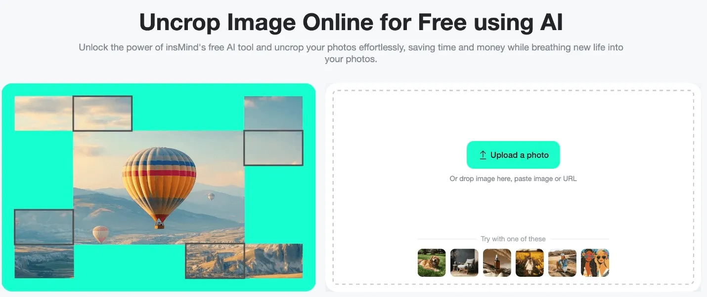 Open the AI uncrop tool online instantly without software installation on any browser.