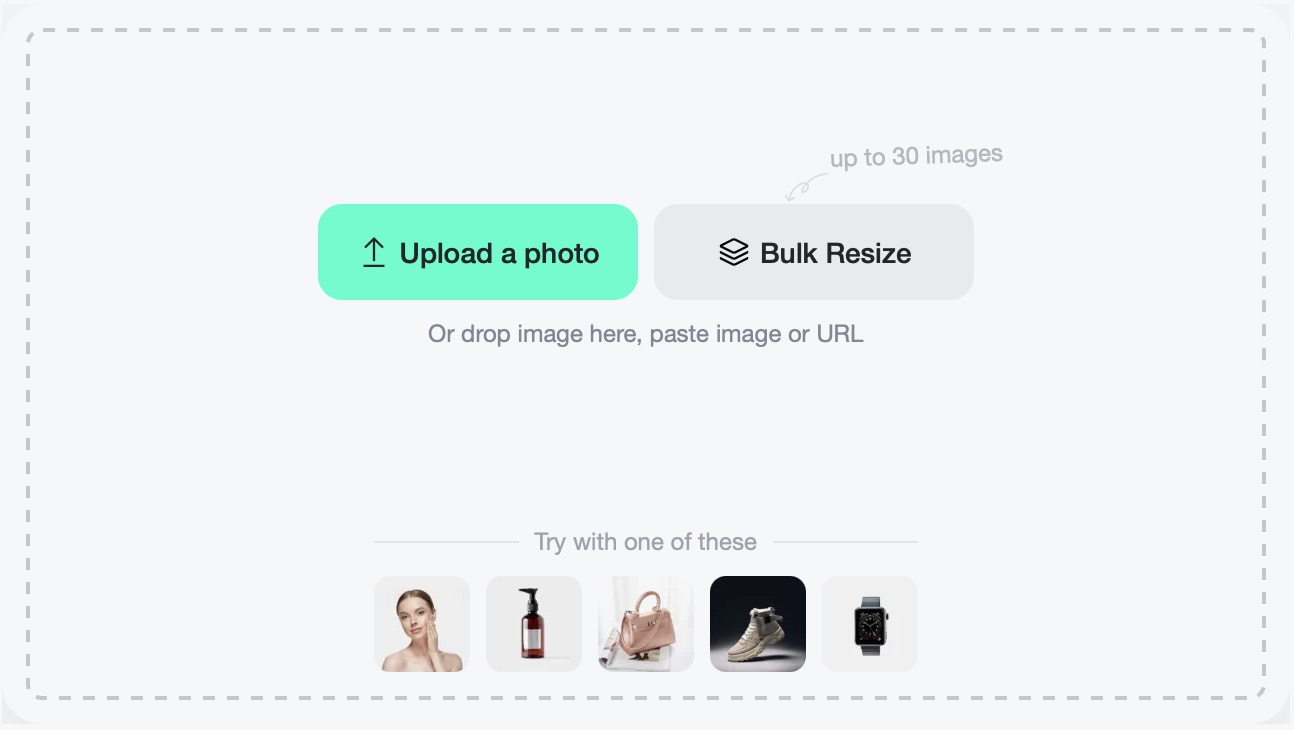 upload image on insmind to resize image for whatsapp