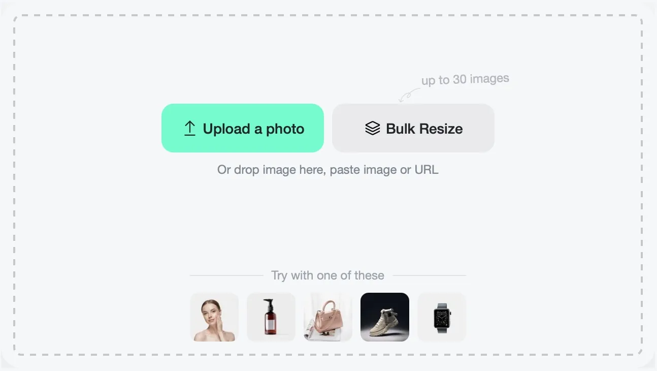upload image on insmind to resize image for whatsapp