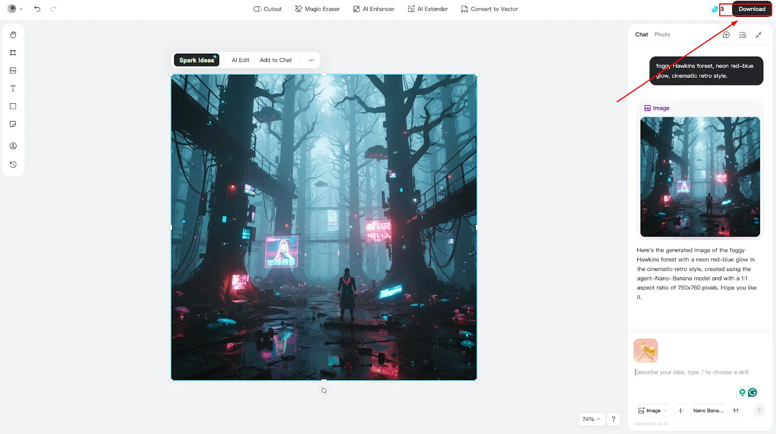 step3 - how to use stranger things maker 