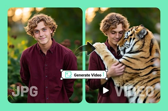 Create AI Tiger Hug Videos from Your Photos