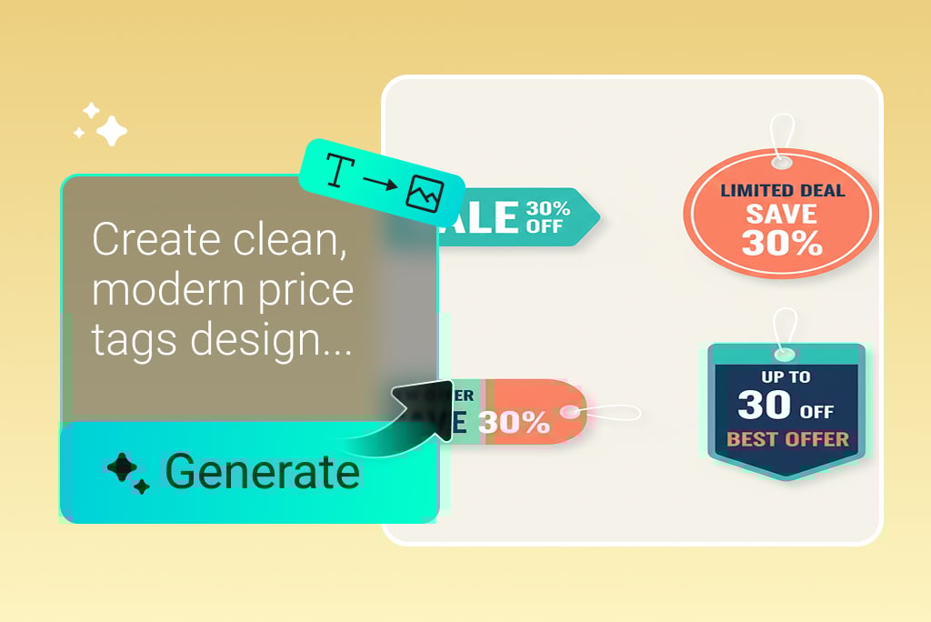 Create Price Tags Instantly with AI Text to Image