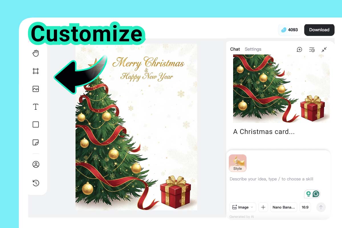 Customize Your Christmas Card