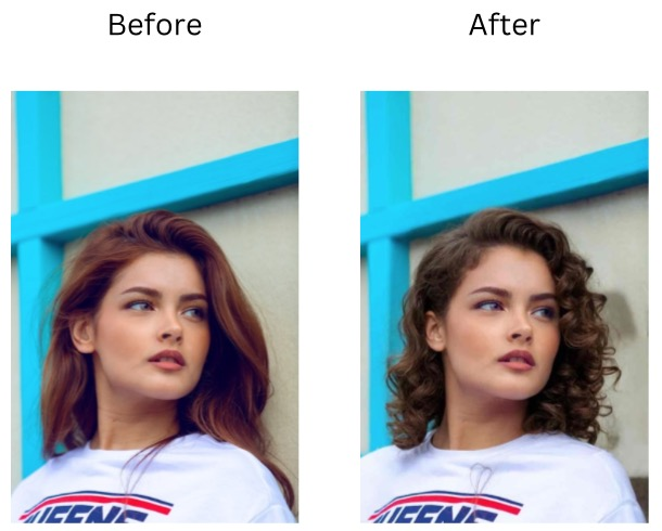 Compare your current hairstyle with the AI-generated look side by side.