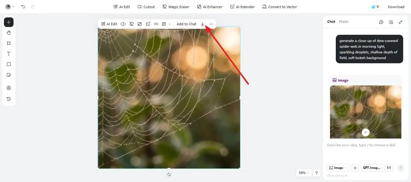 check generated results insmind