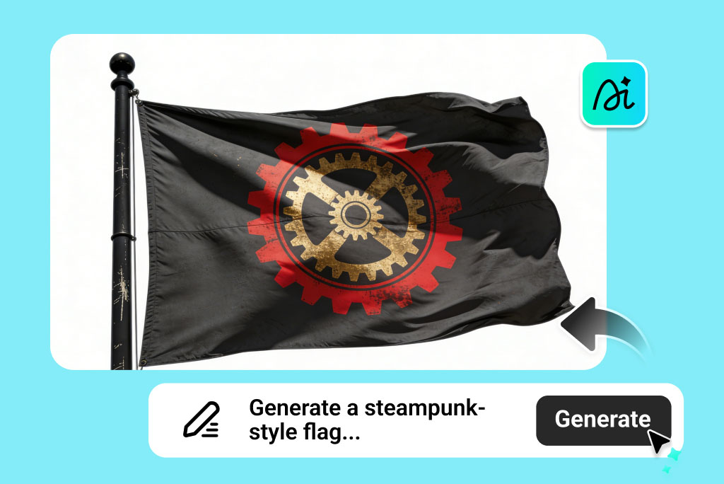 Create Your Custom AI Flag Instantly with a Simple Prompt