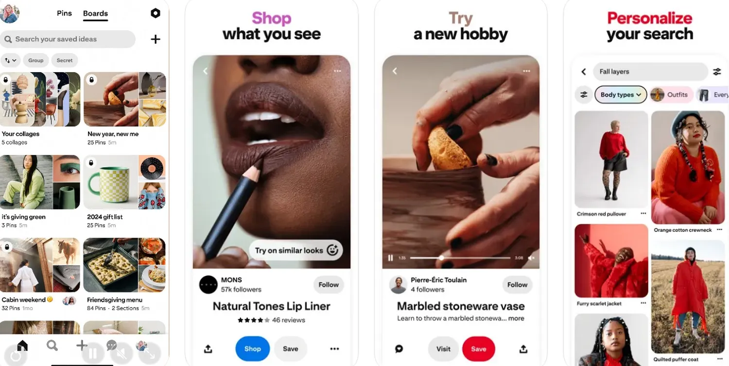 pinterest platform for visuals