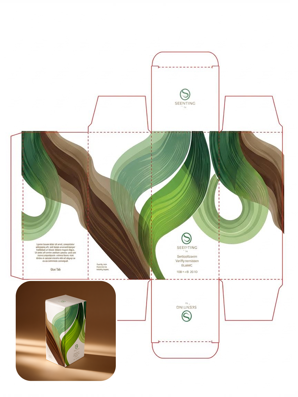 Mengemas templat linier dua dimensi