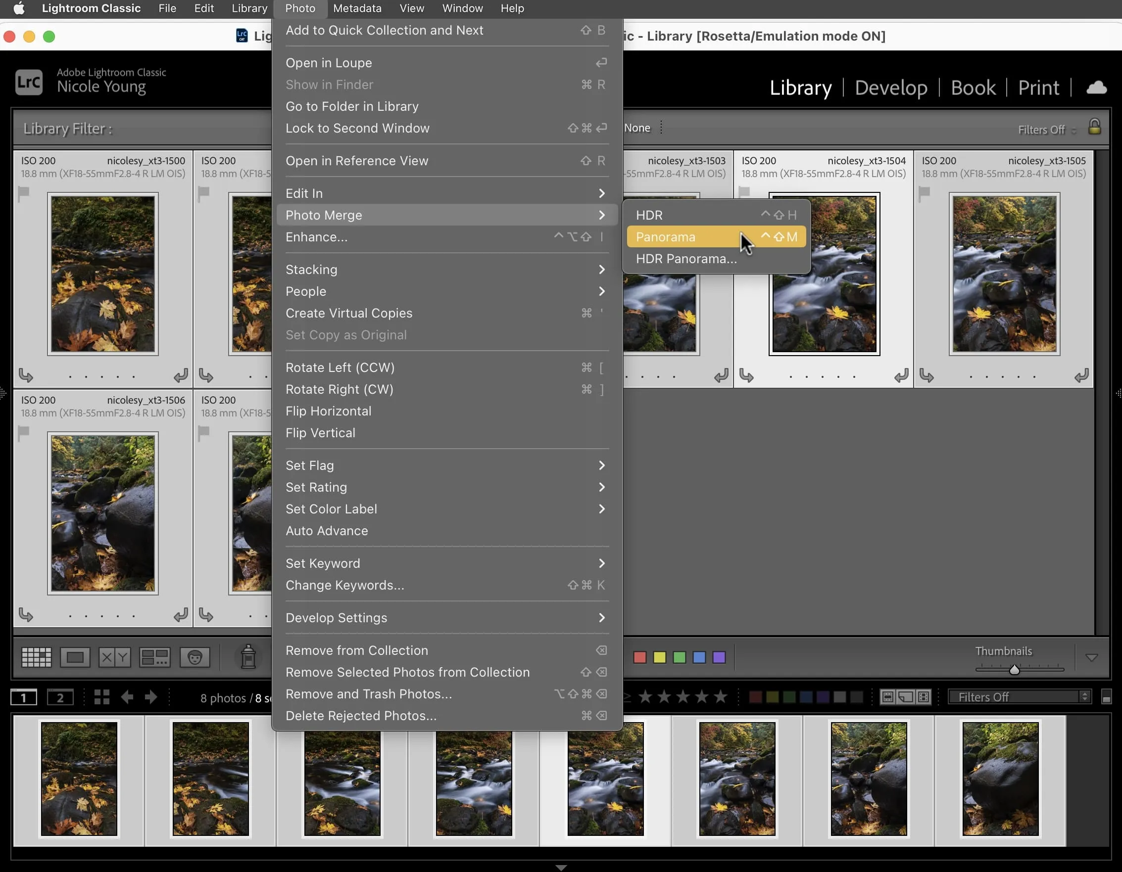 Stitch Two Photos Together in Lightroom