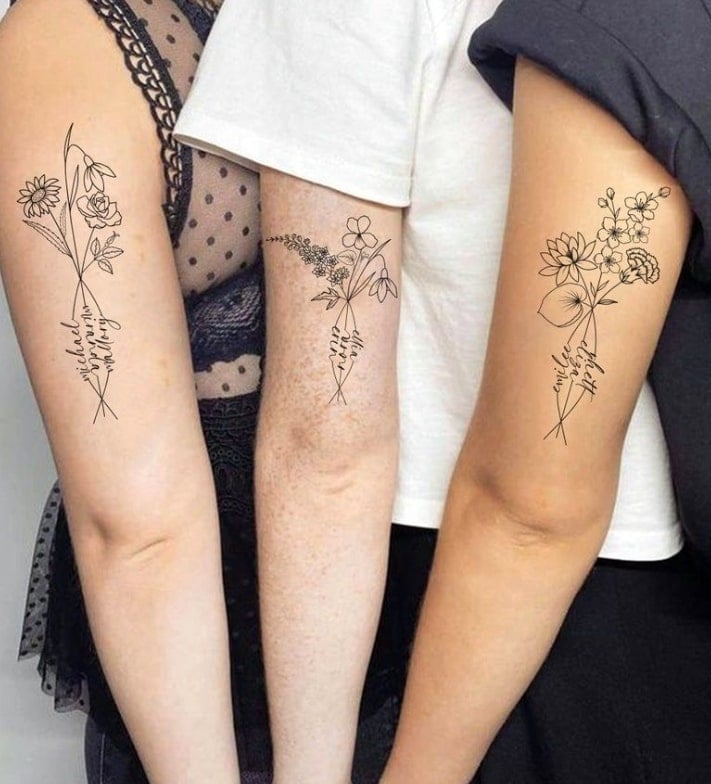 Family Surname Tattoo Idea
