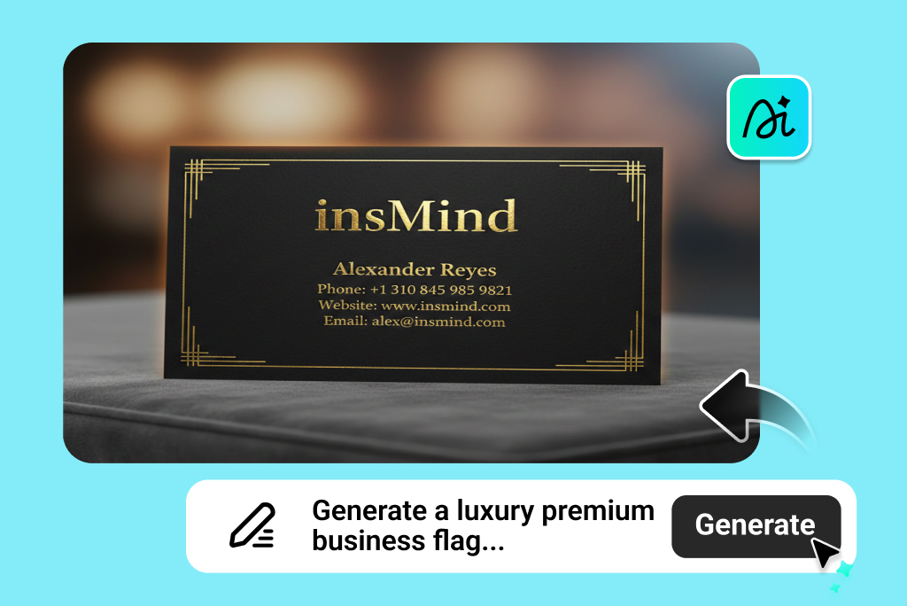Instant Text-to-Image AI Business Card Generator