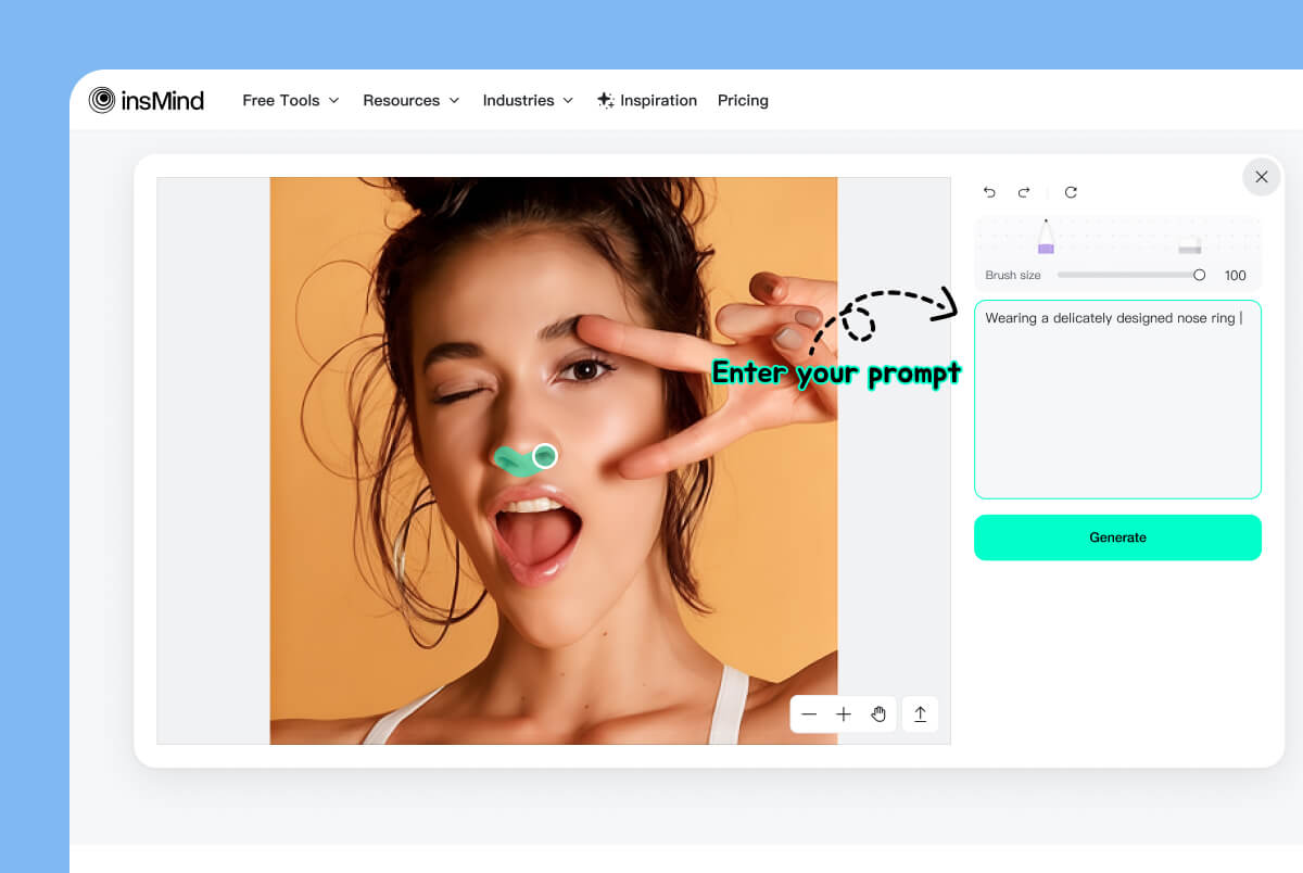 Step 3: Specify the Nose Piercing Style