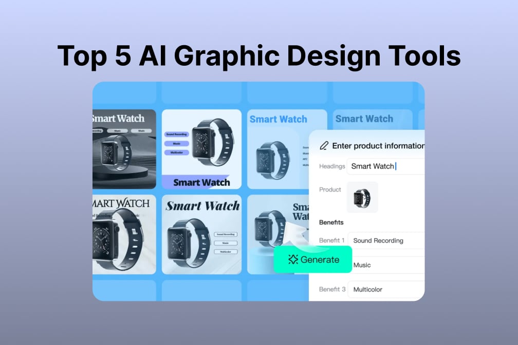 Top 5 AI Tools for Graphic Design