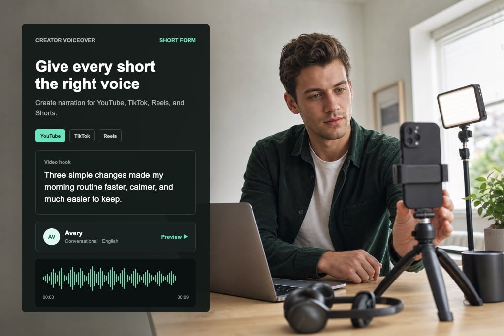 YouTube and TikTok Voiceovers