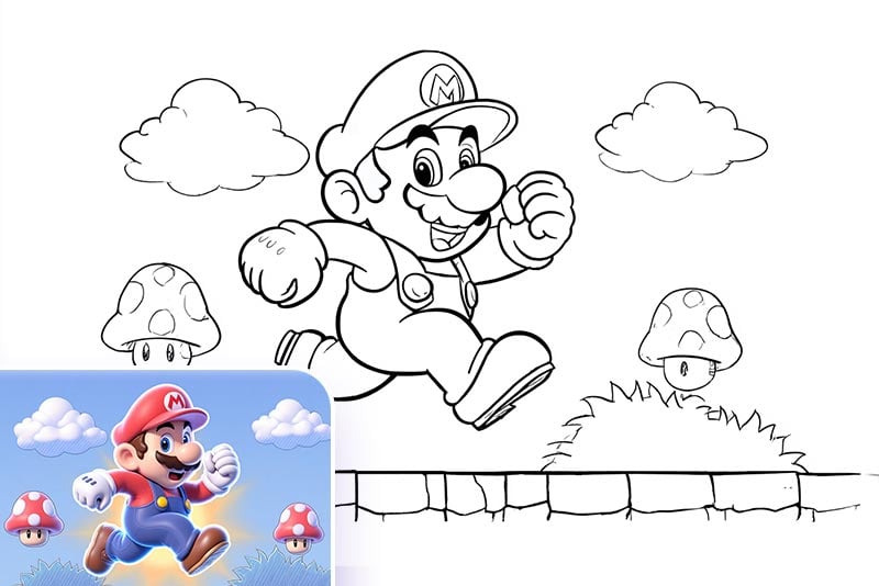 子ども向け塗り絵ページを作成 子ども向け塗り絵ページを作成
