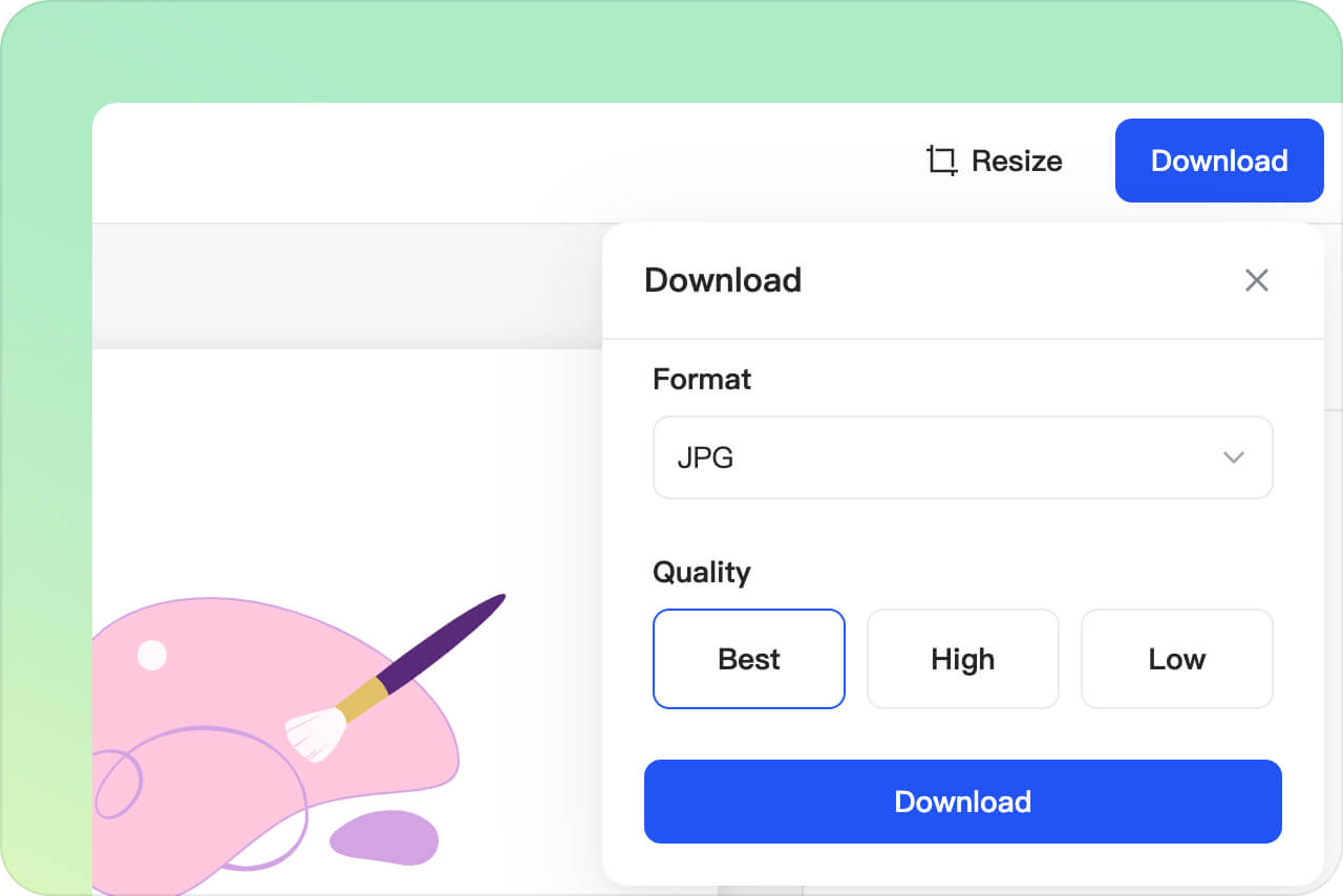 Step 4: Download the Logo in High Quality