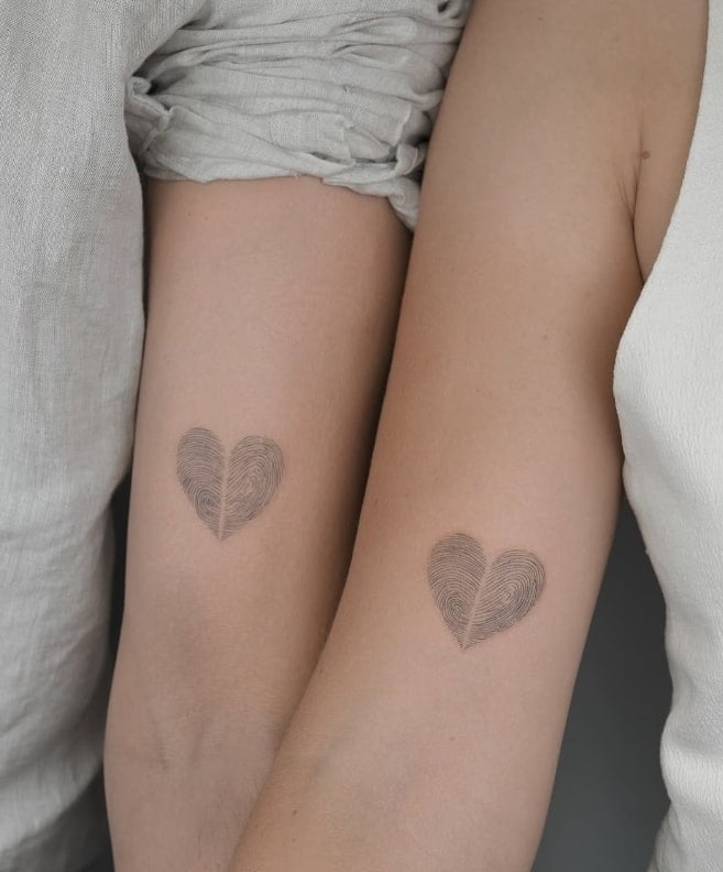 Matching Heart Stamp Idea
