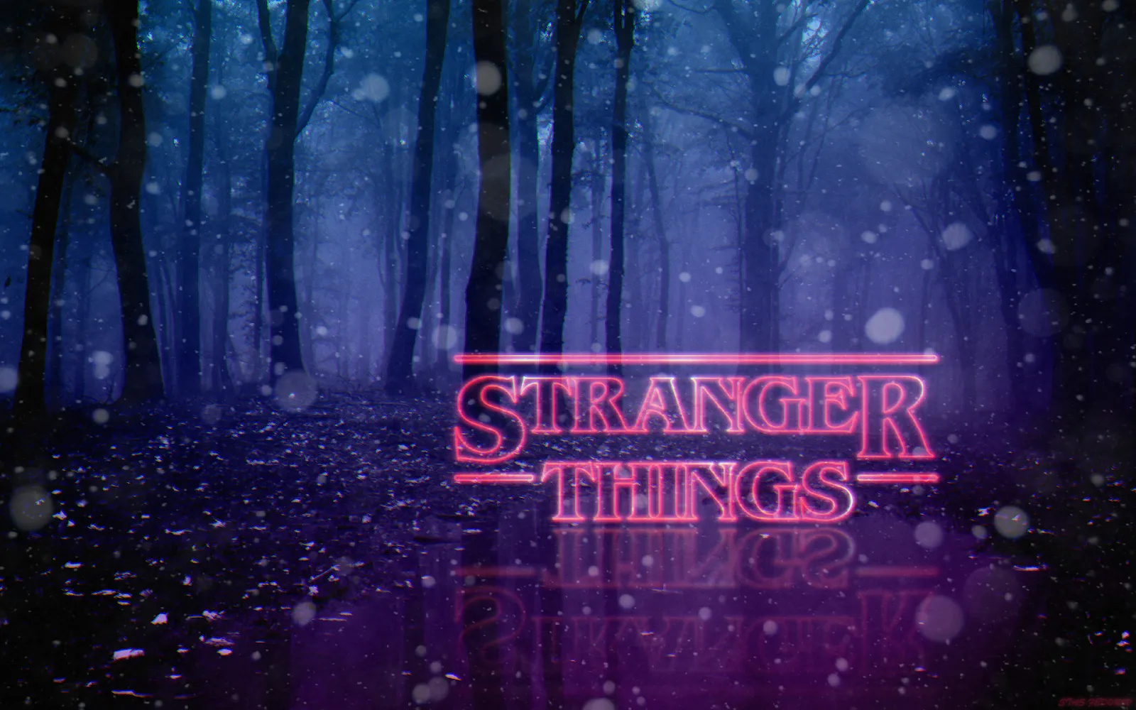 stranger things aesthetic background